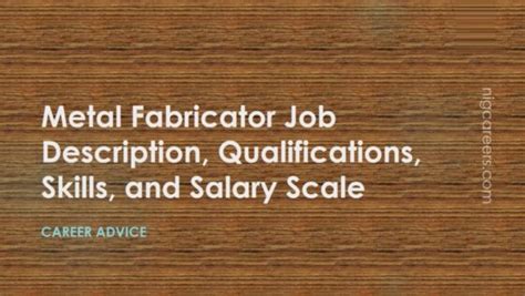 metal fabrication estimator salary|metal fabricator job duties.